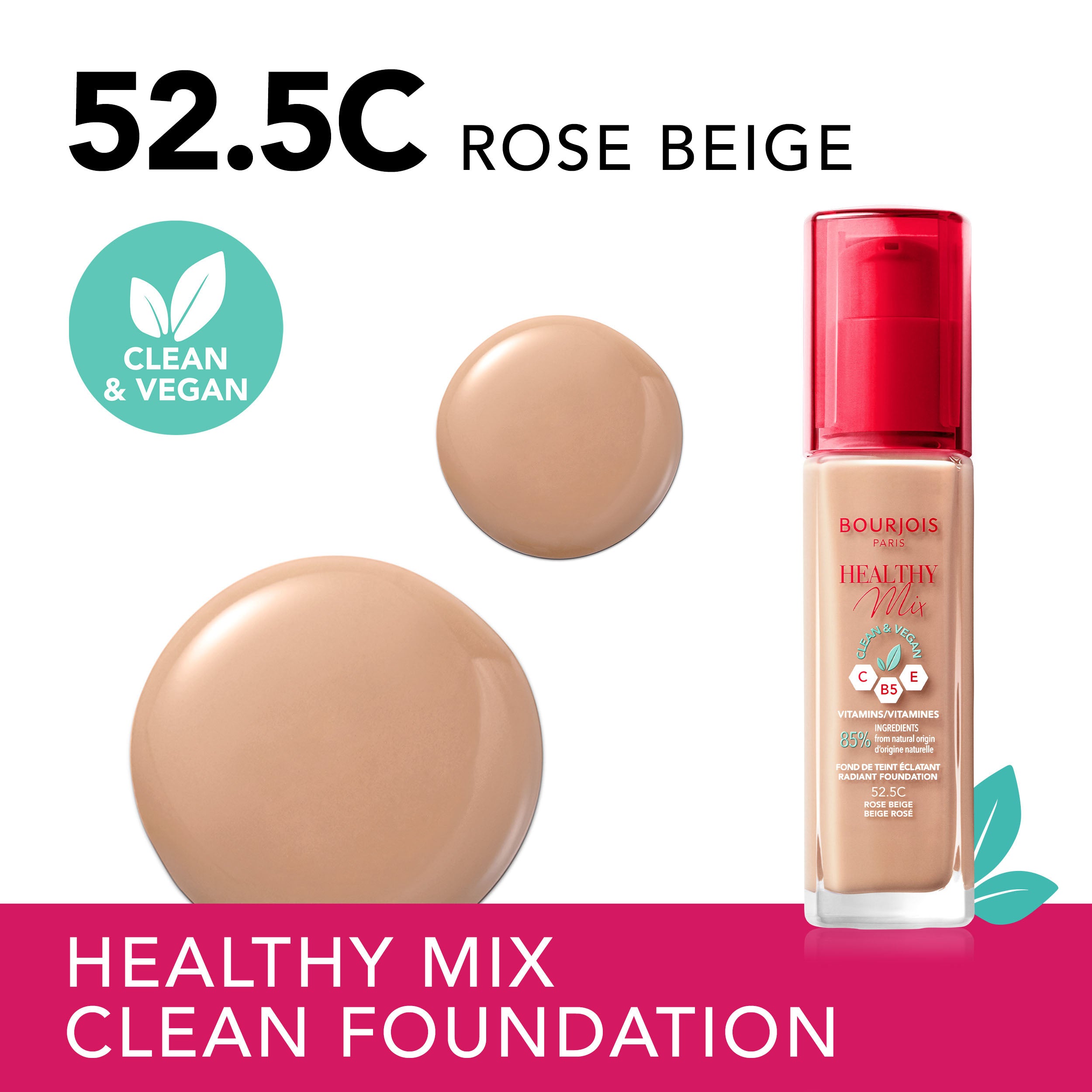 Healty mix clean foundation. 52.5C