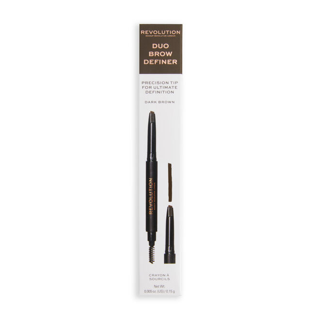 Revolution Duo Brow Definer Pencil Dark Brown