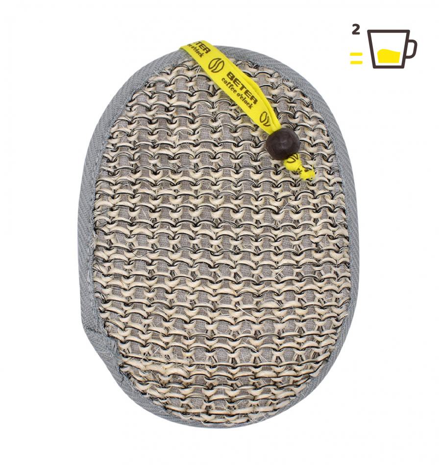 Coffee O clock sisal and linen sponge